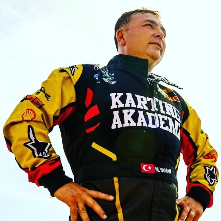 Mehmet Yaman in his racing suit